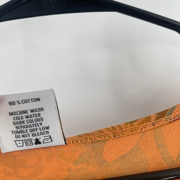 C.MC. BY COLOR ME COTTON Top SZ Medium Made in USA Lagenlook Floral Flowy Shirt - Picture 4 of 11